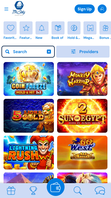 MrSloty Casino Mobile Jackpot