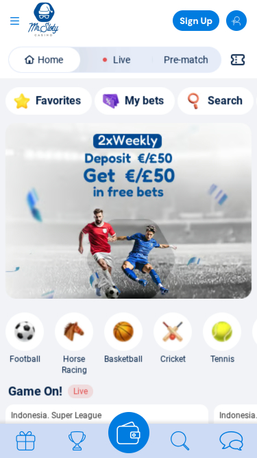 MrSloty Casino Mobile Sportsbook