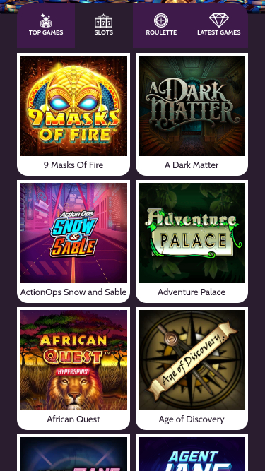 Juegos móviles del casino Mummys Gold