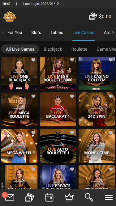 Casino móvil con crupier en vivo Mummys Gold