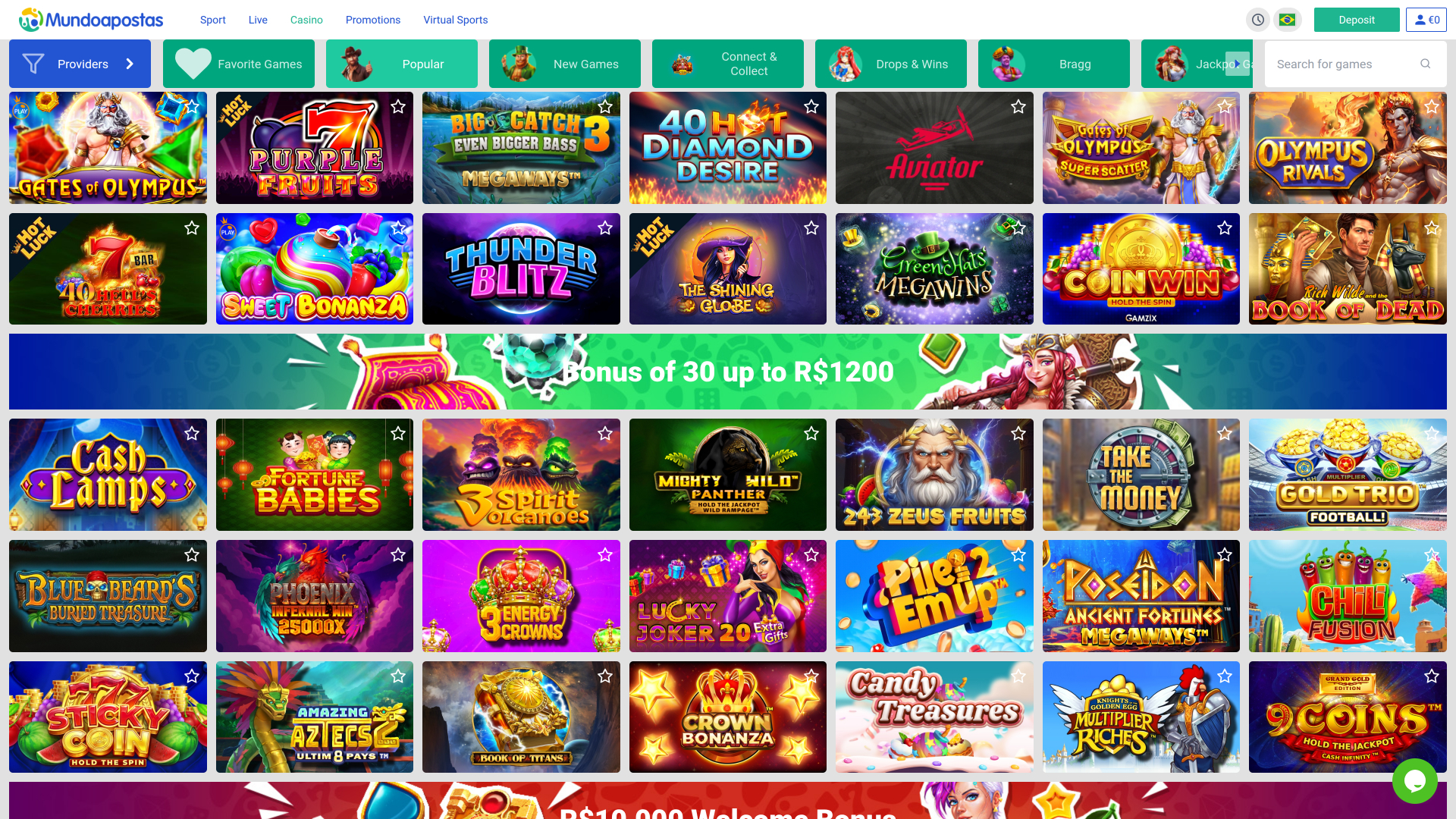 Jeux de casino Mundoapostas pour ordinateur