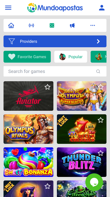 Jeux mobiles de casino Mundoapostas