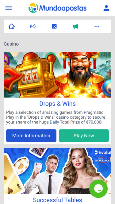 Promotions mobiles du casino Mundoapostas