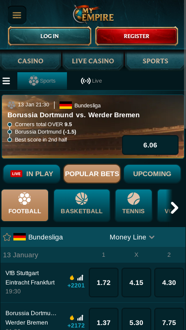 Mon Empire Casino Mobile Sports