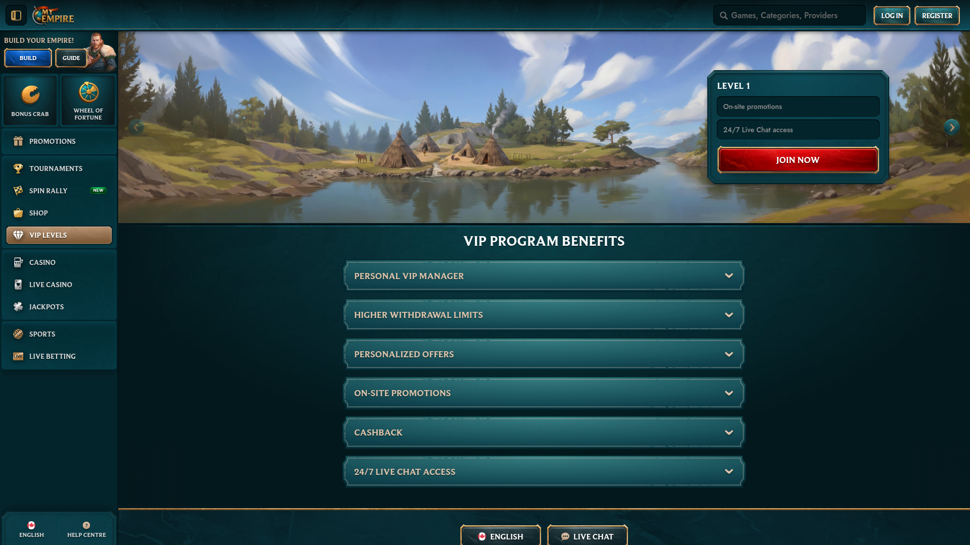 Programa VIP de escritorio My Empire