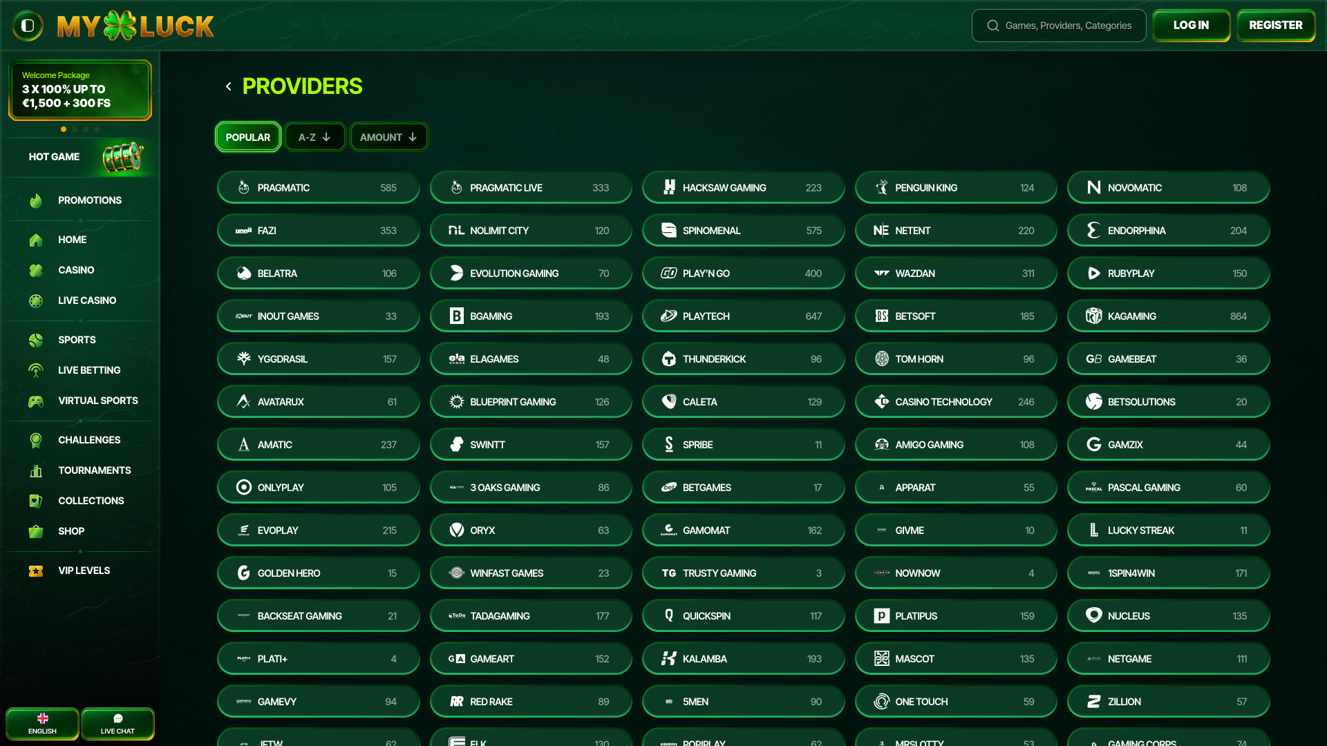 Développeurs du jeu de casino MyLuck pour ordinateur