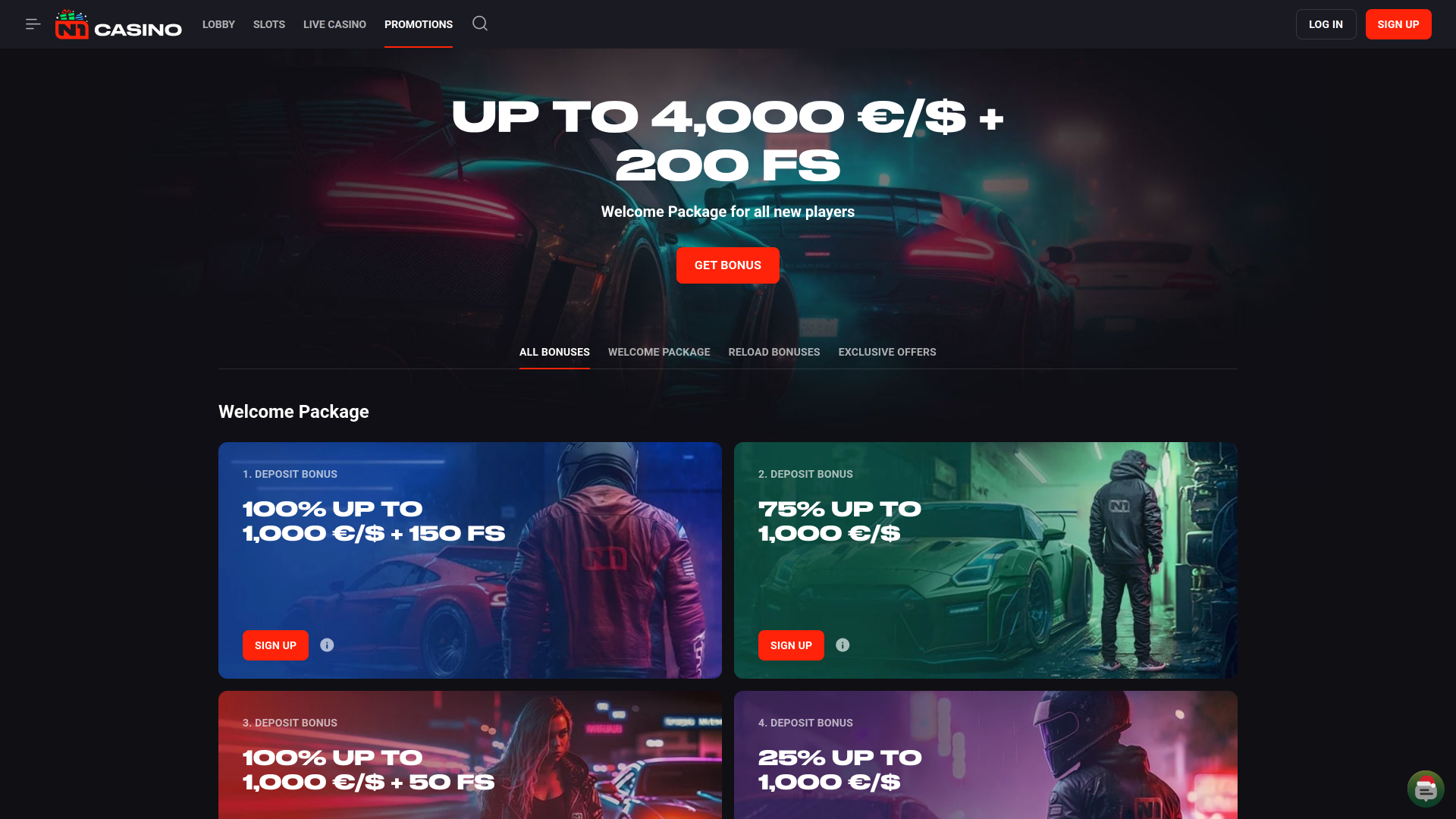 Promotions N1 Casino sur ordinateur