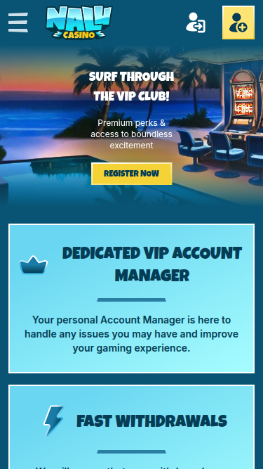 Nalu Casino Mobile VIP Program