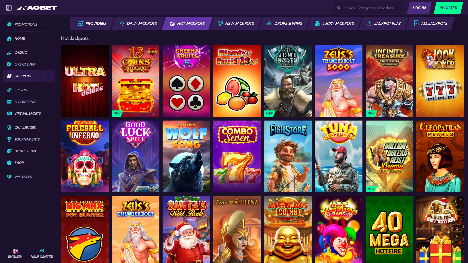 Naobet Casino Desktop Jackpot
