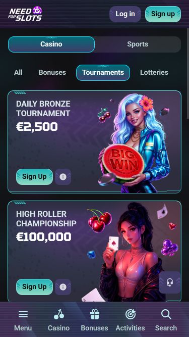 Need for Slots Casino Mobile Tournaments
