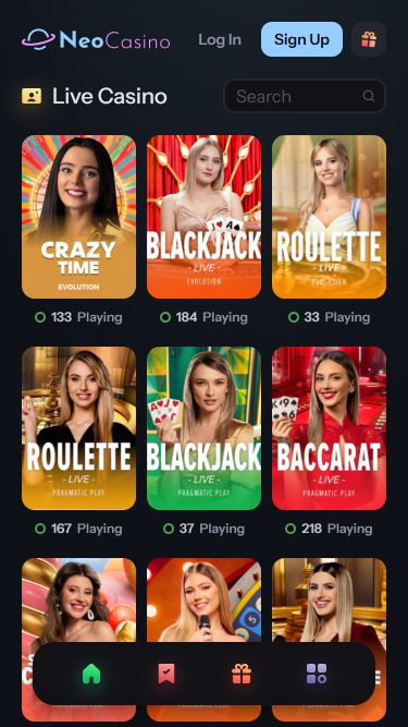 NeoCasino Mobile Live Dealer