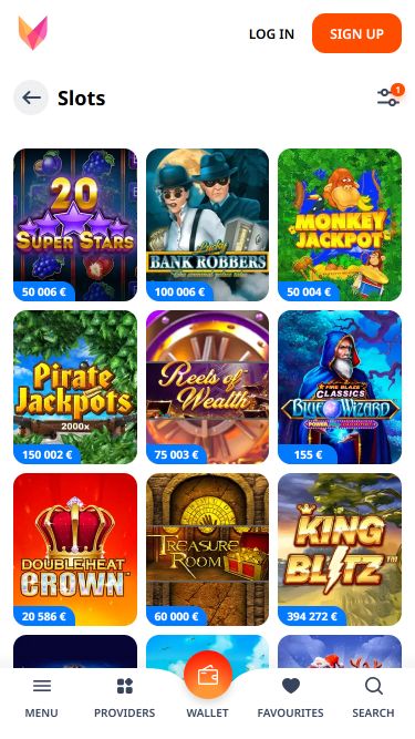 Jackpot móvil de Nika Casino