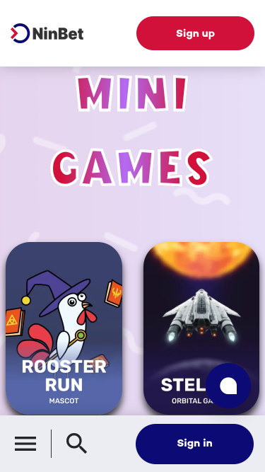 Ninbet Casino Mobile Mini Games