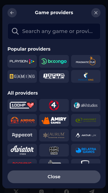 Sviluppatori di giochi per dispositivi mobili Nine Casino