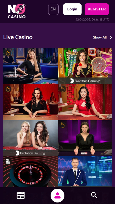 Kein Bonus Casino Mobile Live Dealer