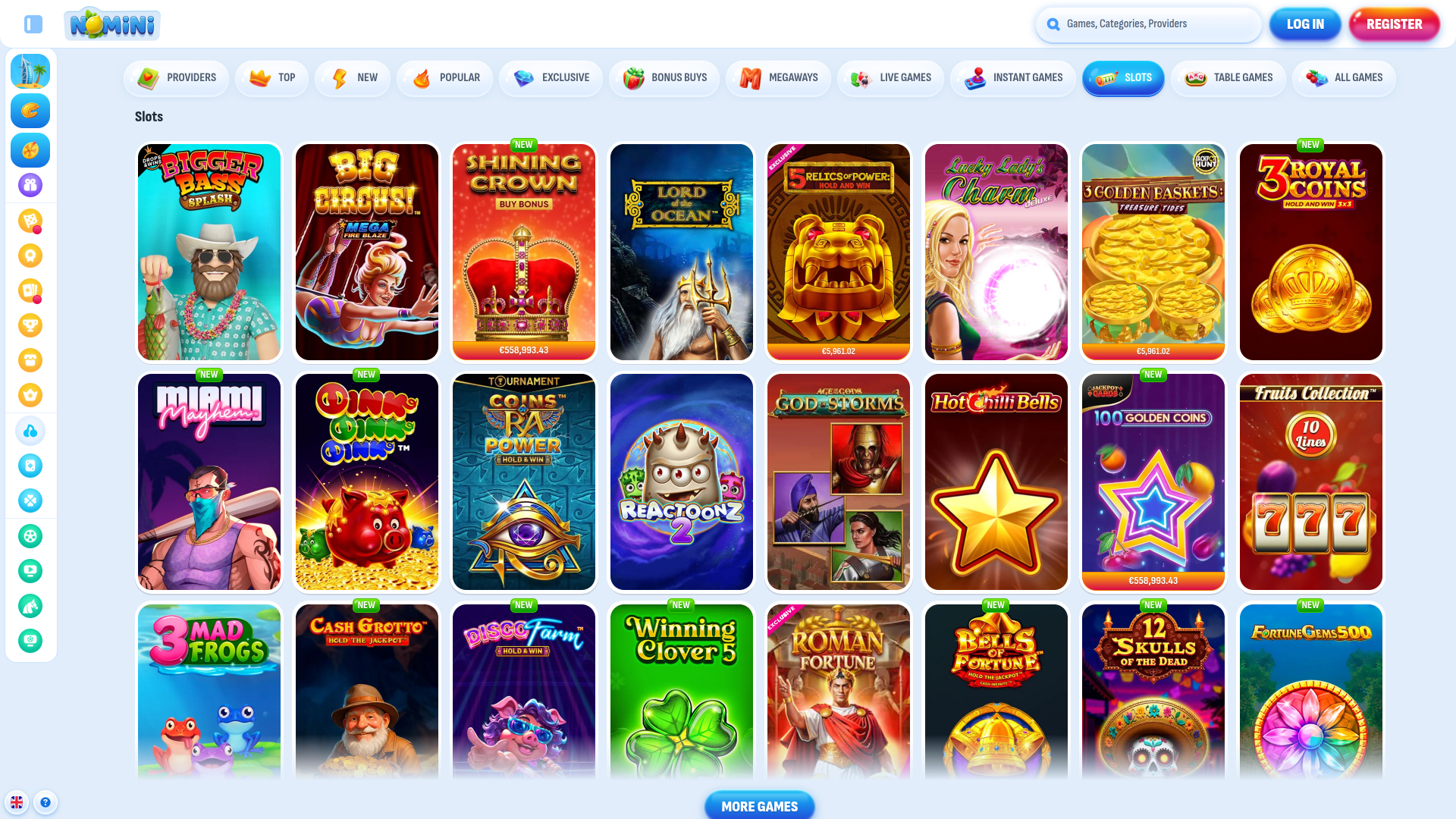Nomini Casino Desktop Games
