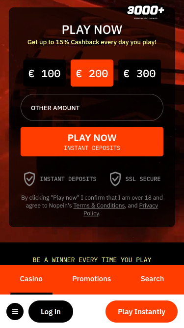 Schnellste mobile Casino-Startseite