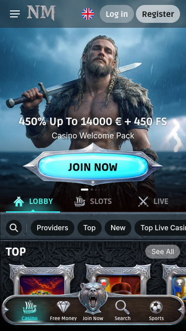 Norsemania Casino モバイルホームページ