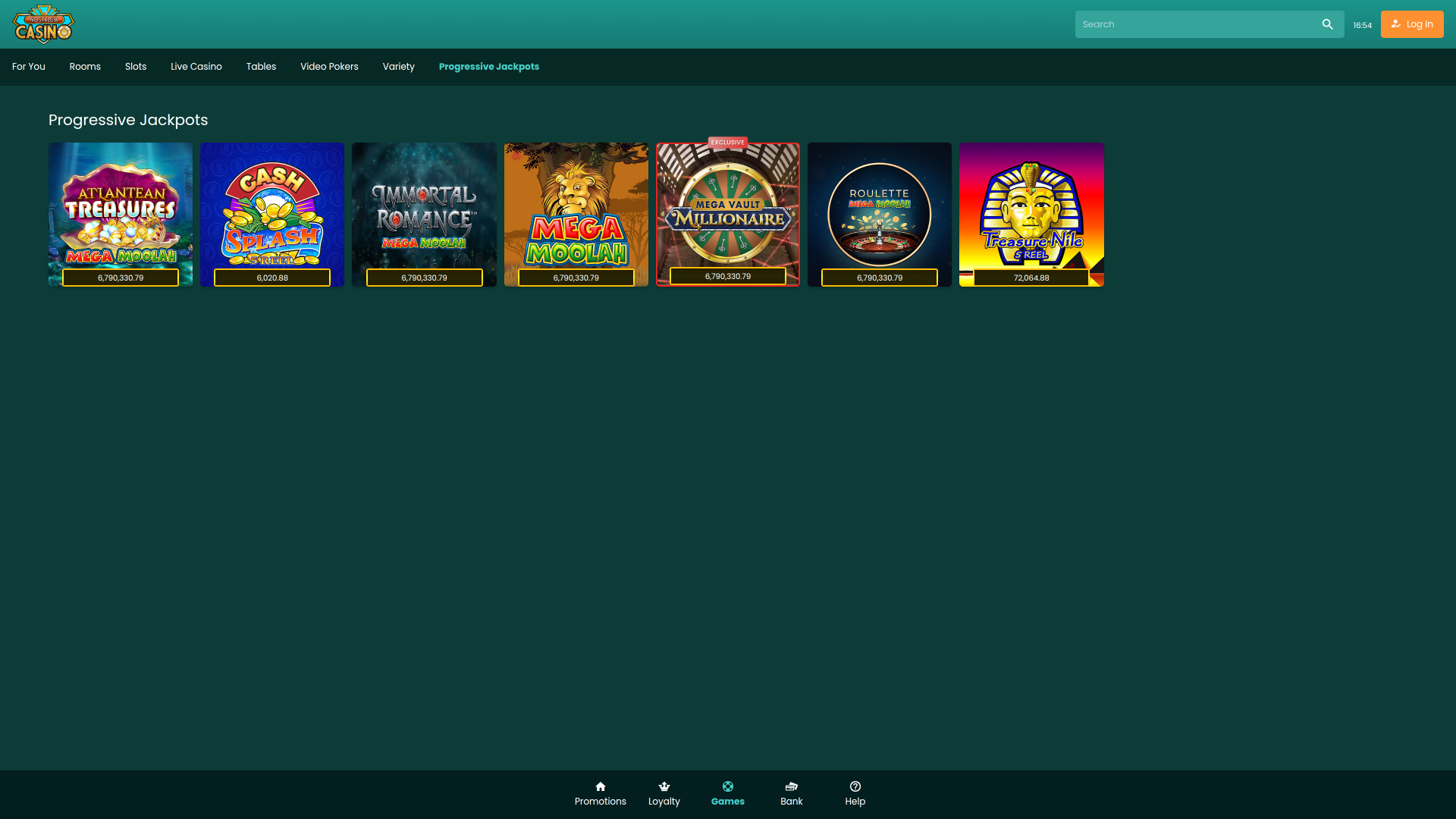 Jackpot de bureau du casino Nostalgia