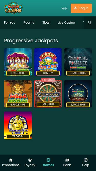Jackpot mobile du casino Nostalgia