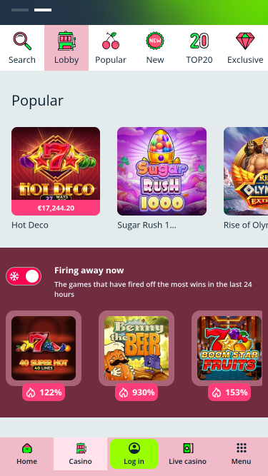 Nutz Casino Mobile Games