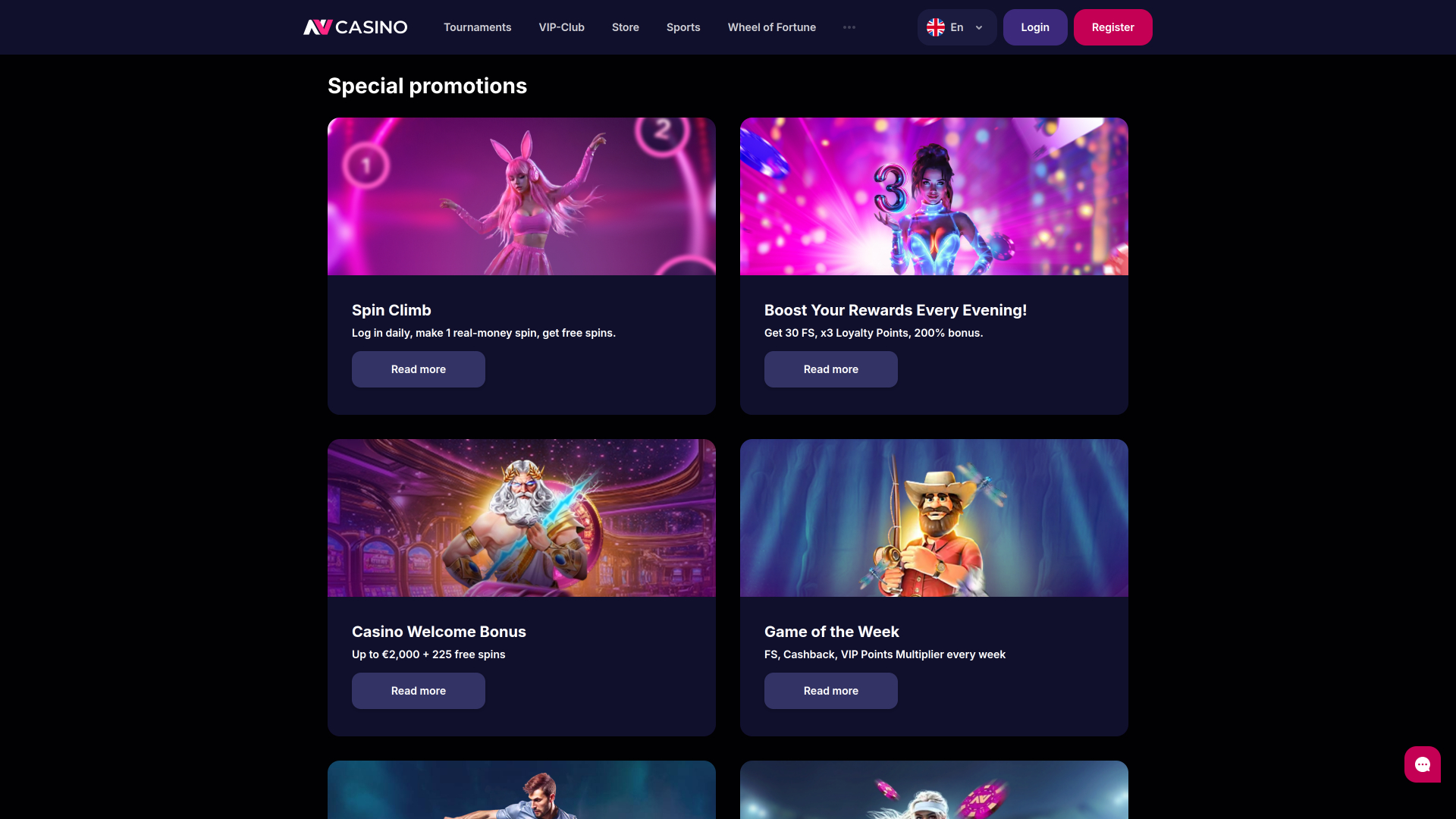 Promotions NV Casino sur ordinateur