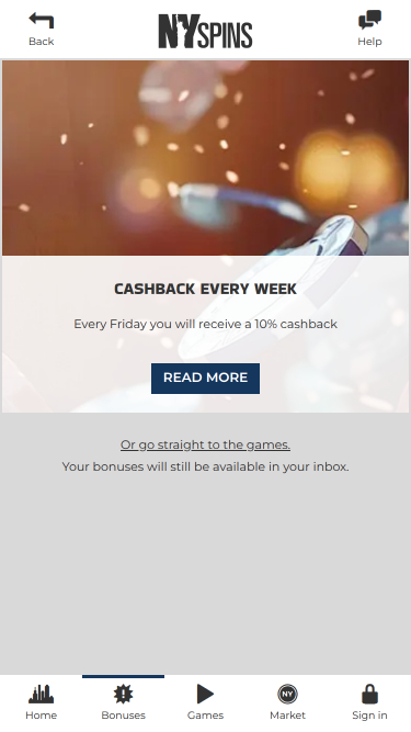 NYspins Casino Mobile Promotions