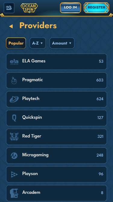 Développeurs du jeu mobile Oceanspin Casino