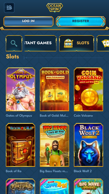 Jeux mobiles de casino Oceanspin