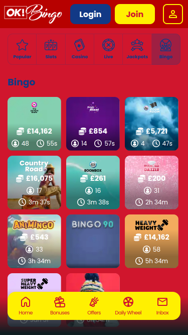 Ok Bingo Casino Мобильные игры в бинго