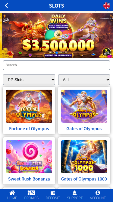 Juegos móviles del casino Ole777