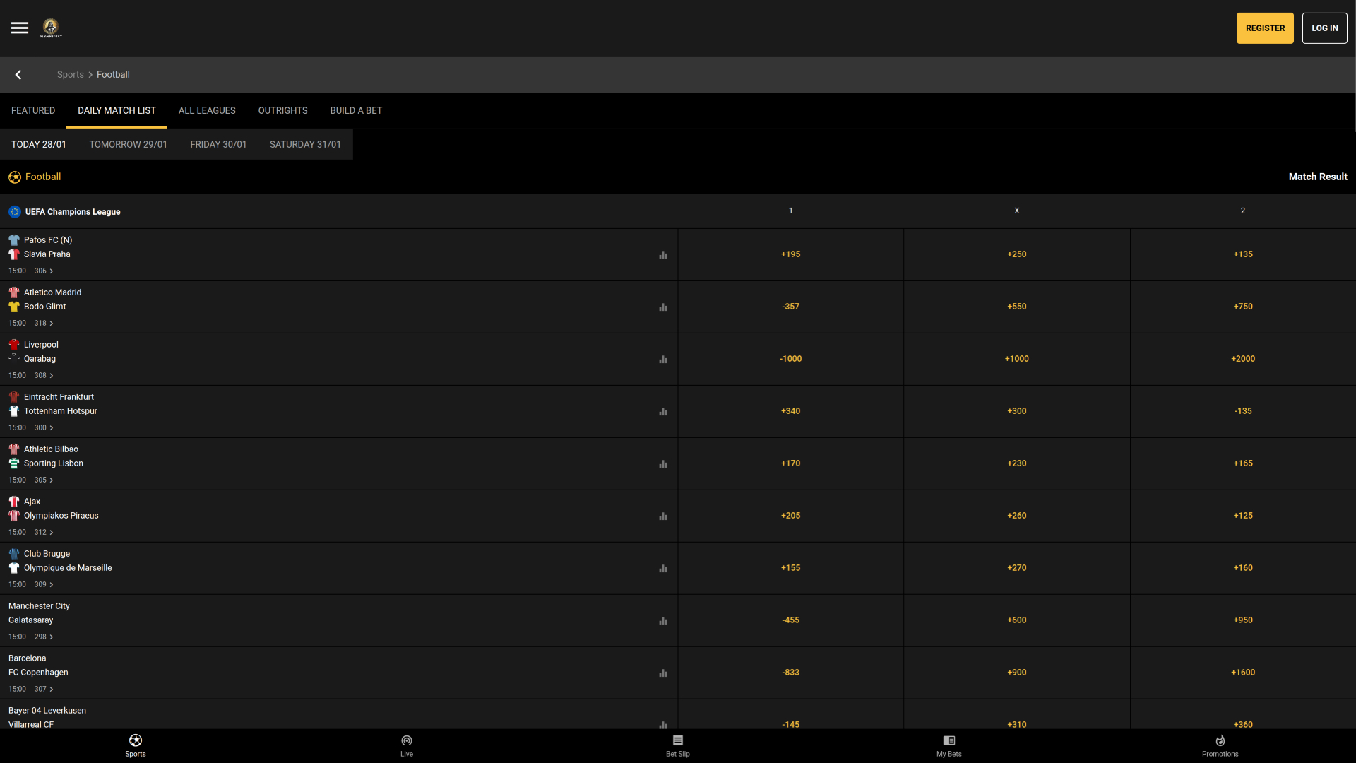 Deportes de escritorio Olympusbet Casino