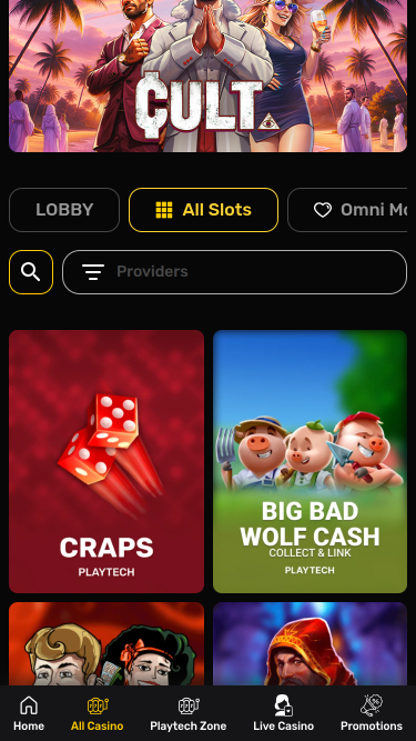 Omni Casino Mobile Games