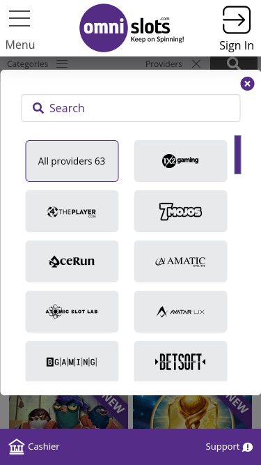 Omni Slots Casino Mobile Game Developers