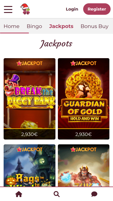 Jackpot mobile du Online Bingo