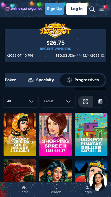 Online-Casino-Spiele, mobiler Jackpot