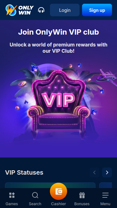 Programme VIP mobile Only Win Casino