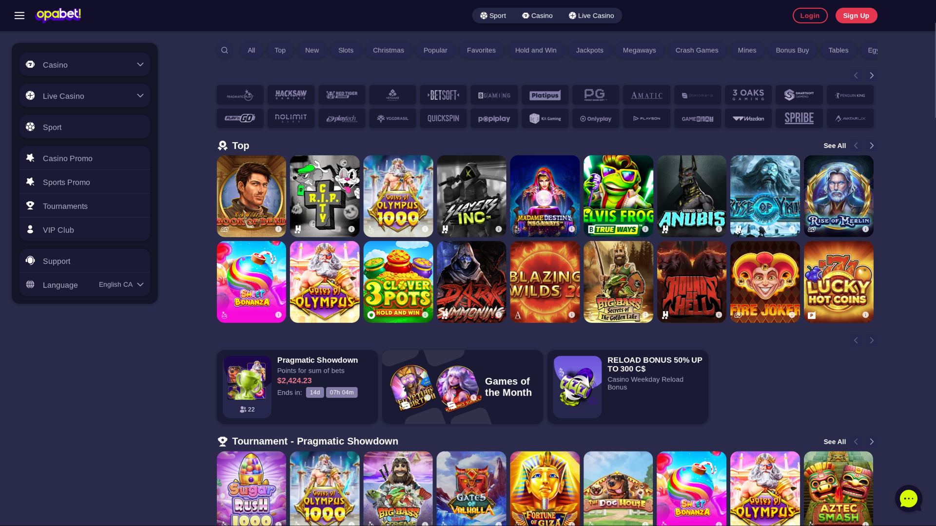 OpaBet Casino Desktop-Spieleentwickler