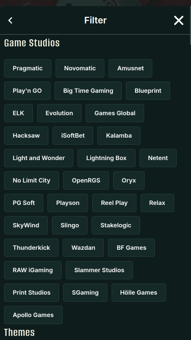 Développeurs de jeux mobiles Optibet Casino