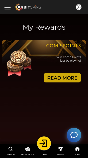 Orbit Spins Casino Mobile Rewards