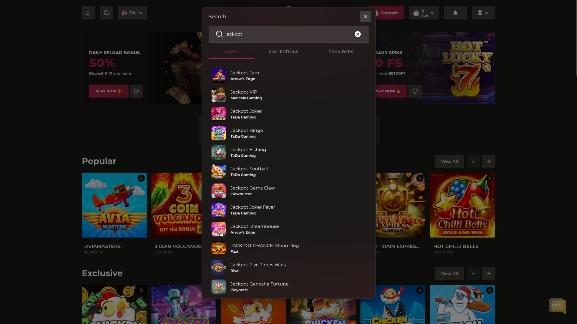 OrientXpress Casino Desktop Jackpot