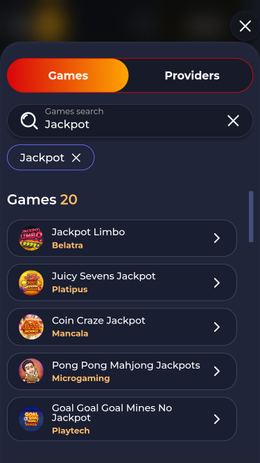 Oro.gg Casino Mobile Jackpot