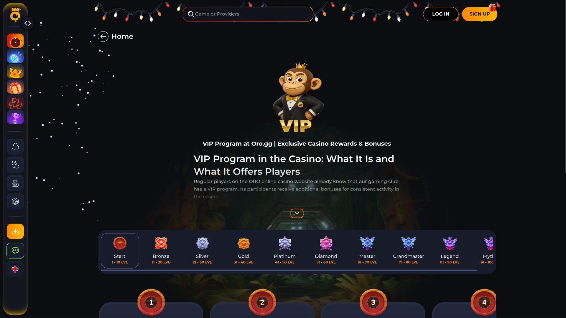 Oro Casino VIP Program