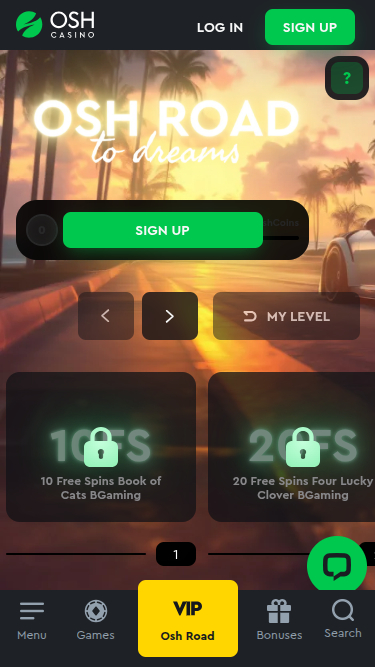 Programme VIP mobile du casino Osh