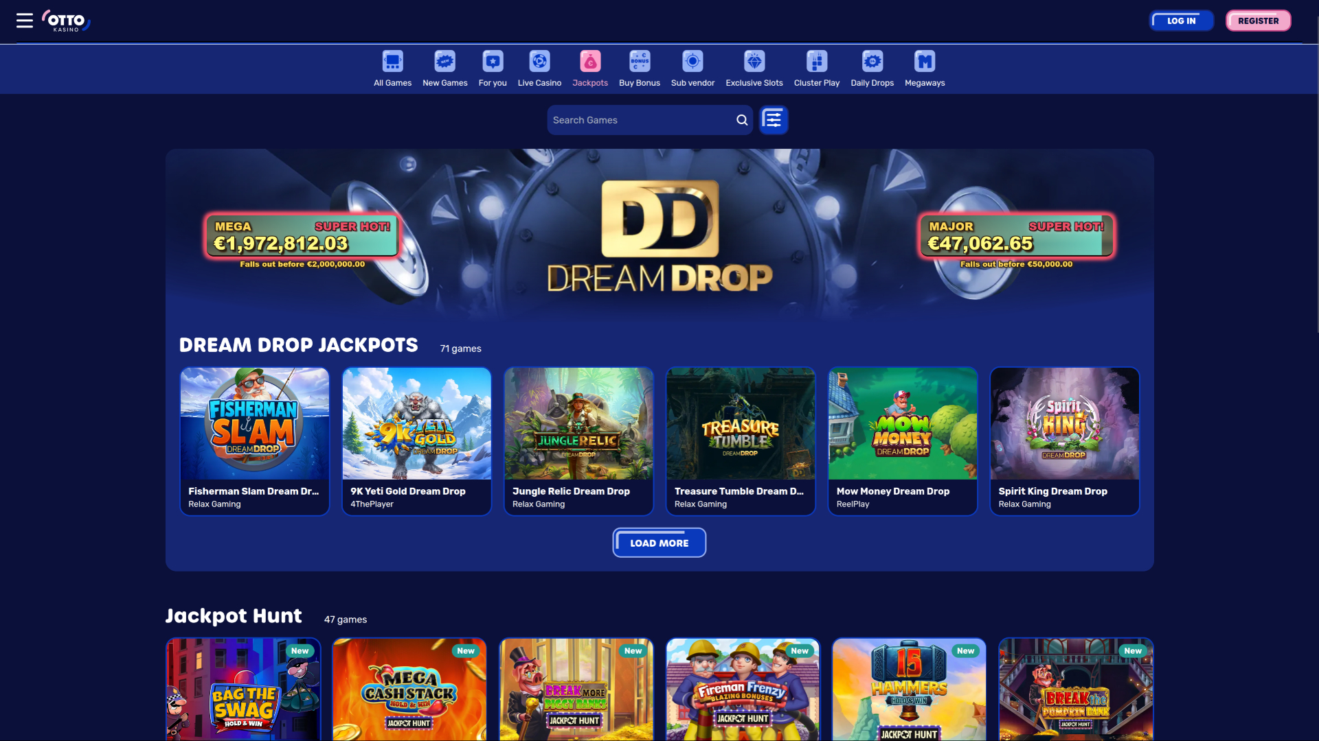 Jackpot de bureau du casino Otto