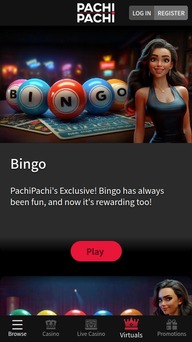 PachiPachi Casino Mobile Virtual Games