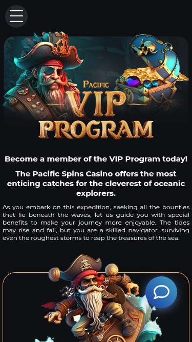 Programme VIP mobile du casino Pacific Spins
