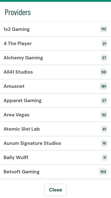 Desarrolladores de juegos móviles de Paf Casino