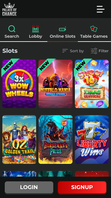 Giochi per dispositivi mobili Palace of Chance