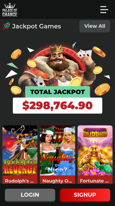 Jackpot mobile Palace of Chance